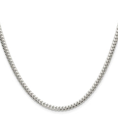 Sterling Silver Polished 3.4mm Domed Curb Chain - 5