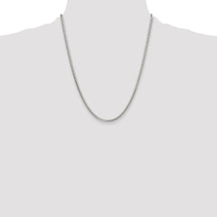 Sterling Silver Polished 3.4mm Domed Curb Chain - 6