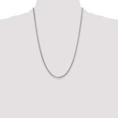 Sterling Silver Polished 3.4mm Domed Curb Chain - 5
