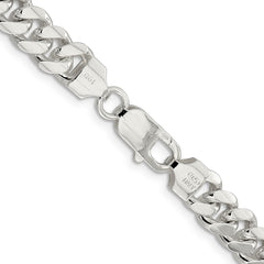 Sterling Silver 7.8mm Polished Domed Curb Chain - 3