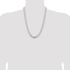 Sterling Silver 10.7mm Polished Domed Curb Chain - 2