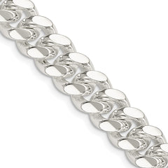 Sterling Silver 10.7mm Polished Domed Curb Chain