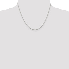 Sterling Silver 1.2mm Diamond-cut Rope Chain w/2in ext.