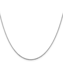 Sterling Silver Rhodium-plated 1.1mm Diamond-cut Rope Chain - 3