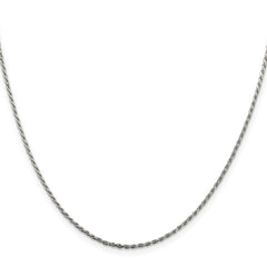 Sterling Silver 1.5mm Diamond-cut Rope Chain - 4