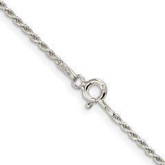 Sterling Silver 1.5mm Diamond-cut Rope Chain - 4