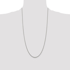 Sterling Silver Rhodium-plated 1.5mm Diamond-cut Rope Chain - 3