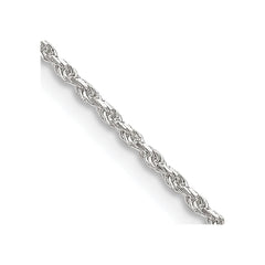 Sterling Silver 1.5mm Diamond-cut Rope Chain - 4