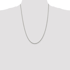 Sterling Silver 1.85mm Diamond-cut Rope Chain - 12
