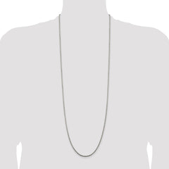 Sterling Silver 2.25mm Diamond-cut Rope Chain - 9