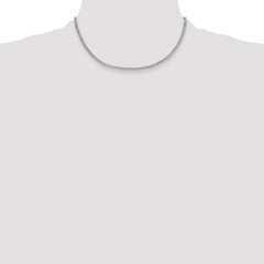 Sterling Silver Polished 3.0mm Double Diamond-cut Curb Chain - 4