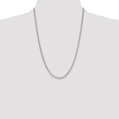 Sterling Silver Polished 3.0mm Double Diamond-cut Curb Chain - 2