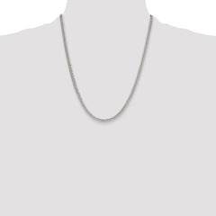 Sterling Silver Polished 3.9mm Double Diamond-cut Curb Chain - 6