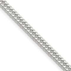 Sterling Silver Polished 3.9mm Double Diamond-cut Curb Chain - 7