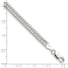 Sterling Silver Polished 4.8mm Double Diamond-cut Curb Chain - 3