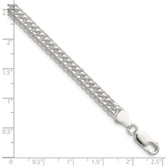 Sterling Silver Polished 5.7mm Double Diamond-cut Curb Chain - 3