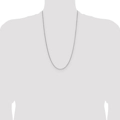 Sterling Silver 1.45mm 8 Sided D/C Double Spiga Chain - 5