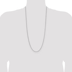 Sterling Silver 1.45mm 8 Sided D/C Double Spiga Chain - 7