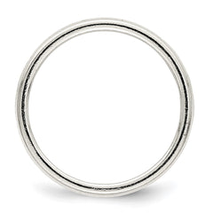 Sterling Silver 9.5mm Flat with Rope Edge Size 11 Band