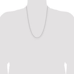 Sterling Silver Rhodium-plated 2.0mm D/C Forzantine Chain - 3