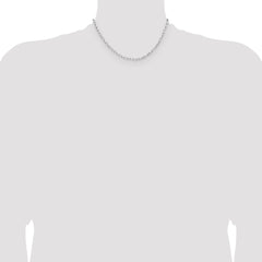 Sterling Silver Rhodium-plated 3.15mm D/C Forzantine Chain - 2