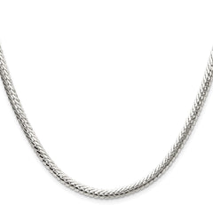 Sterling Silver Polished 4.1mm Double Oval Flat Chain - 3