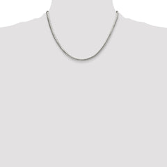 Sterling Silver Polished 4.1mm Double Oval Flat Chain - 3