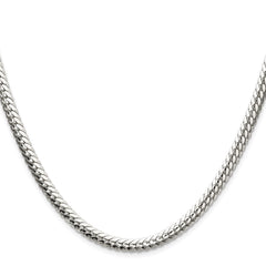 Sterling Silver Polished 5.1mm Double Oval Flat Chain - 4