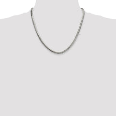 Sterling Silver Polished 5.1mm Double Oval Flat Chain - 3