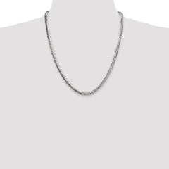 Sterling Silver Polished 5.1mm Double Oval Flat Chain - 4