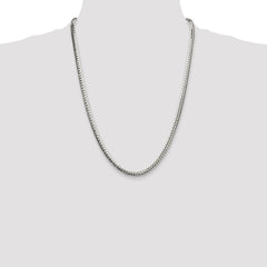 Sterling Silver Polished 5.1mm Double Oval Flat Chain - 5