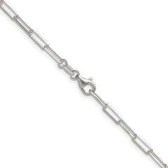 Sterling Silver 3.1mm D/C Paperclip Chain - 7