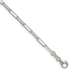Sterling Silver 3.1mm D/C Paperclip Chain - 7