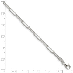 Sterling Silver 3.5mm D/C Paperclip Chain - 7