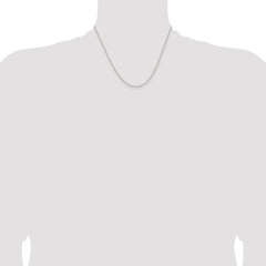 Sterling Silver 1.3mm Solid Rope Chain - 6