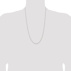 Sterling Silver 1.5mm Solid Rope Chain - 10