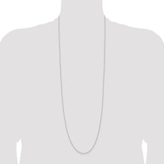 Sterling Silver 1.5mm Solid Rope Chain - 8