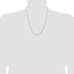 Sterling Silver 1.8mm Solid Rope Chain - 7