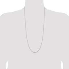 Sterling Silver 1.8mm Solid Rope Chain - 10