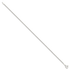 Sterling Silver 1.8mm Solid Rope Chain Anklet - 2