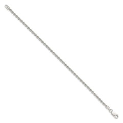 Sterling Silver 2.5mm Solid Rope Chain - 13