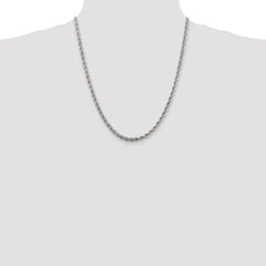 Sterling Silver 4.3mm Solid Rope Chain - 2