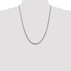 Sterling Silver 4.3mm Solid Rope Chain - 3