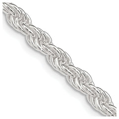 Sterling Silver 4.5mm Solid Rope Chain - 3
