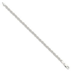 Sterling Silver 5mm Solid Rope Chain - 2