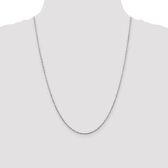 Sterling Silver 1.5mm Diamond-cut Spiga Chain - 6