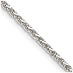 Sterling Silver 2mm Diamond-cut Spiga Chain - 3
