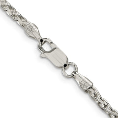 Sterling Silver 2.75mm Diamond-cut Spiga Chain - 5