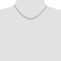Sterling Silver 2.75mm Diamond-cut Spiga Chain - 4