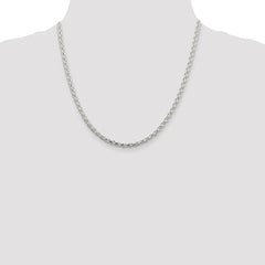 Sterling Silver 3.5mm Diamond-cut Spiga Chain - 2